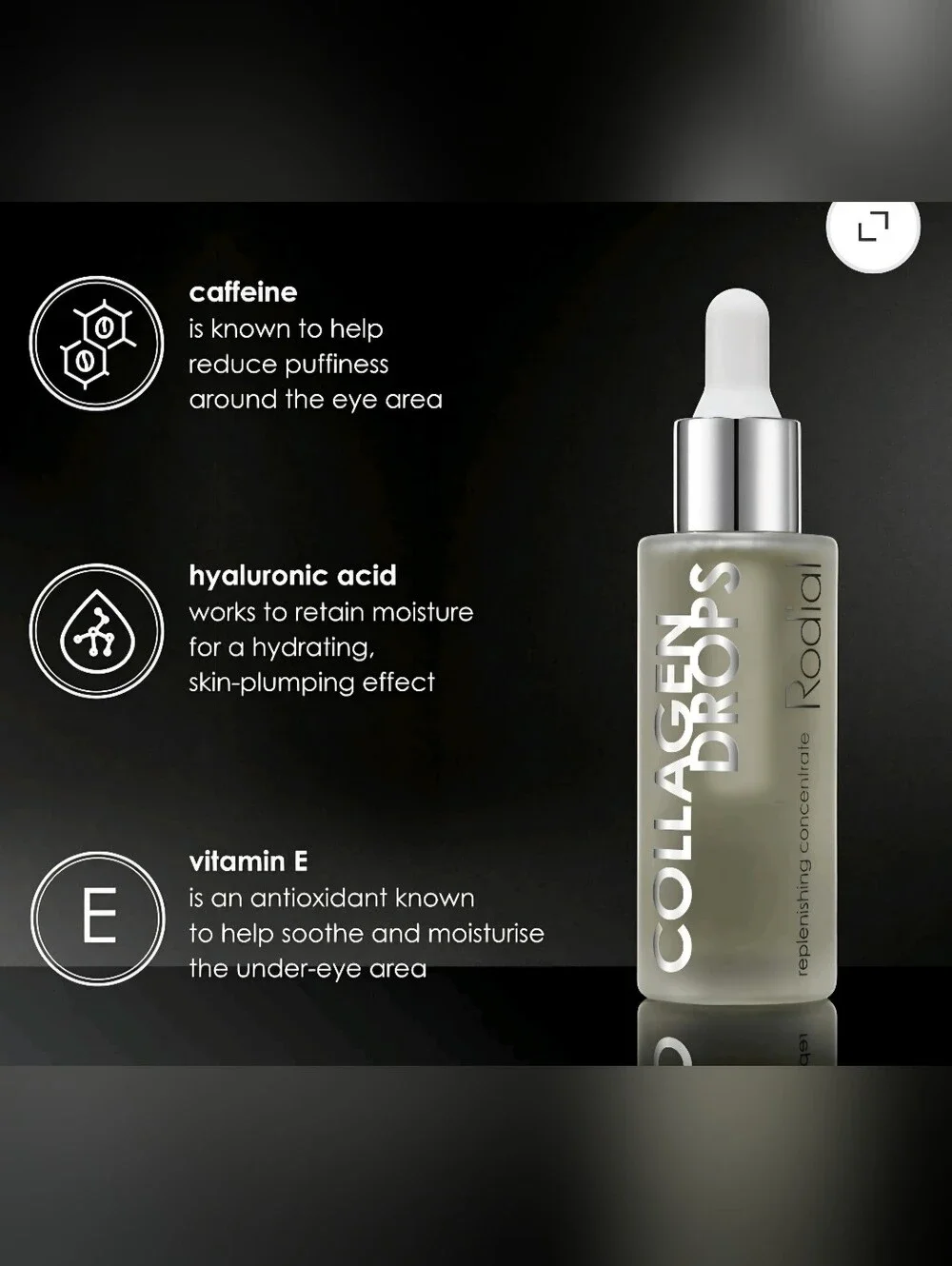 Rodial Collagen Drops Serum - 1oz NIB